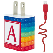 Rainbow Connect Phone Charger Letter Set - Classy Chargers