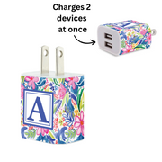Ditsy Flower Phone Charger Letter Set