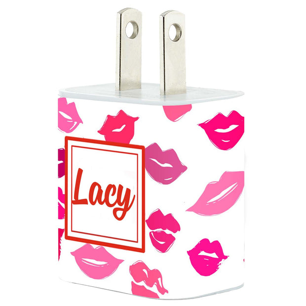 Monogram Lots of Kisses Charger - Classy Chargers