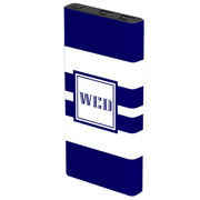 Monogram Wide Stripe Power Bank - Classy Chargers