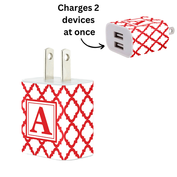 Scarlet Lace Phone Charger Letter Set