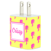 Monogram Yellow Multi Profile Phone Charger - Classy Chargers