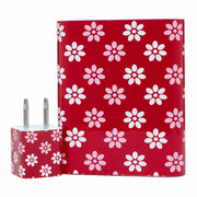 Red Daisy Phone Charger