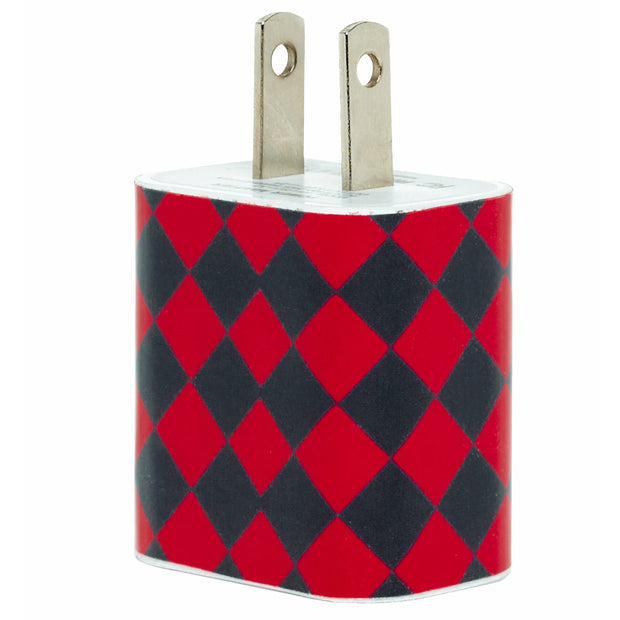 Red Black Diamond Phone Charger - Classy Chargers
