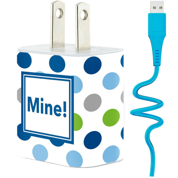 Blue Dot Mine Phone Charger Set - Classy Chargers