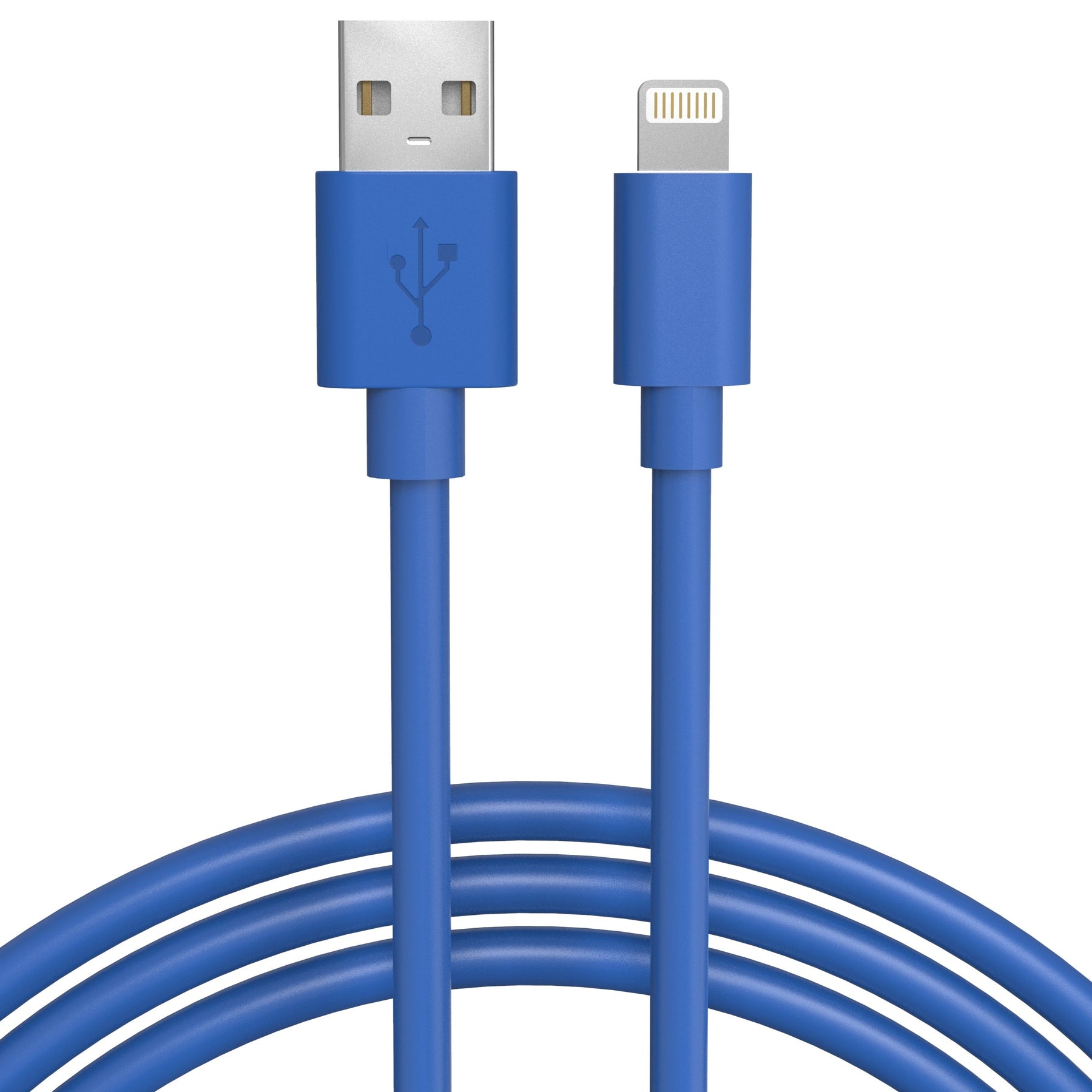 3 Pack Lightning Cable Set - Red, White & Blue - MFI Certified - 6 FT ...
