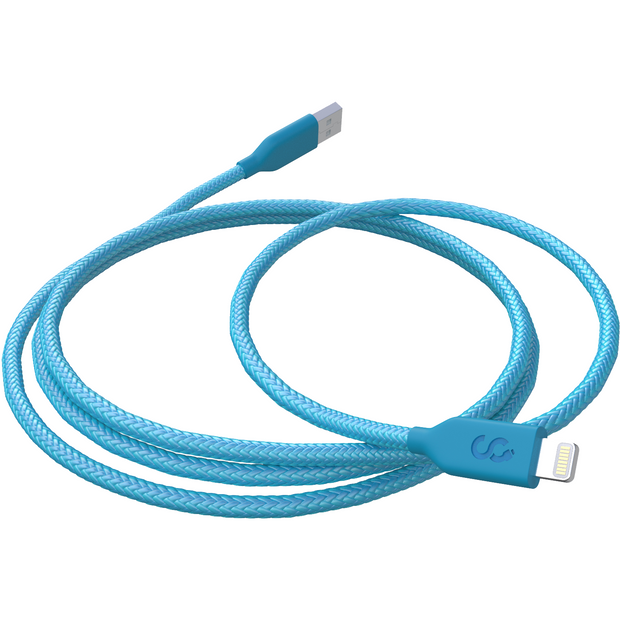 Lightning Cable Turquoise Nylon - MFI Certified - 6 FT