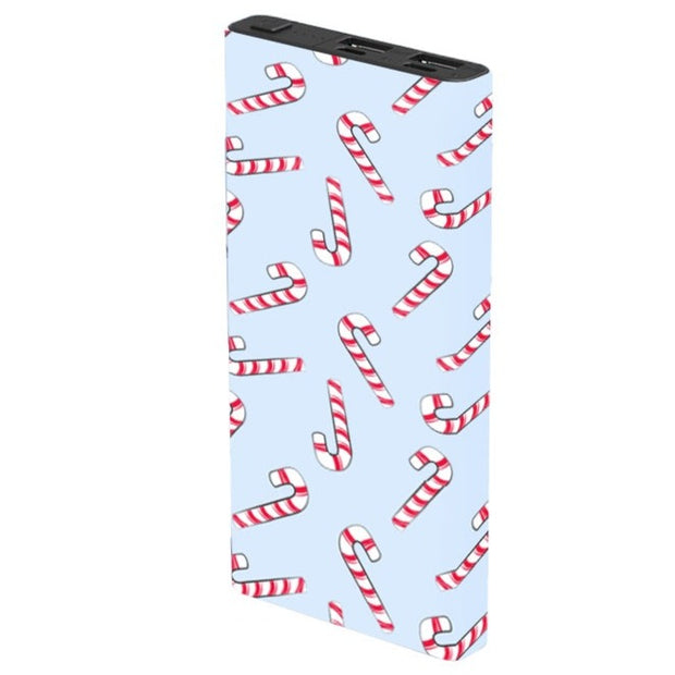 Blue Candy Cane Power Bank