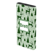 Monogram Green Forest Power Bank - Classy Chargers