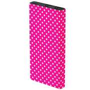 Hot Pink Tiny Dot Power Bank - Classy Chargers