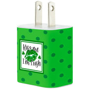 Kiss Me I'm Irish Phone Charger - Classy Chargers