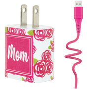 Mom Floral Phone Charger Gift Set - Classy Chargers