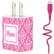 Pink Damask Mom Gift Set