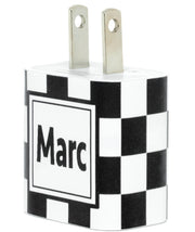 Monogram Black Check Phone Charger