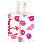 Monogram Lots of Kisses Charger - Classy Chargers