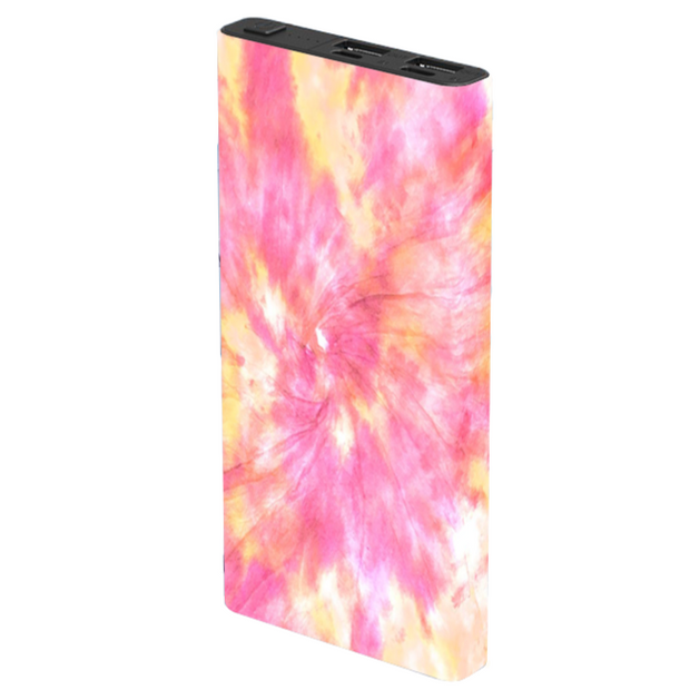 Pink Tie Dye Power Bank - Classy Chargers