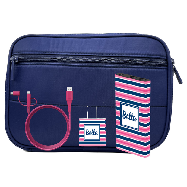 Preppy Tech Preppy Stripe Tech Kit - Classy Chargers