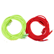 Holiday Cable Set - Red and Green 10 ft cables - Classy Chargers