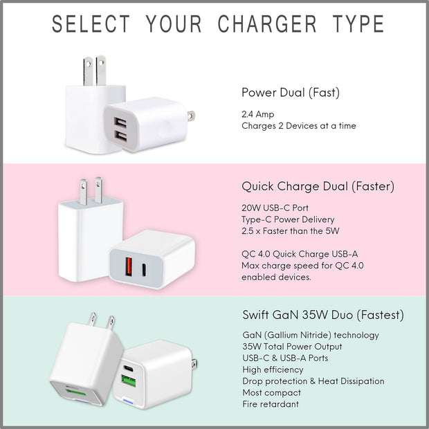 Spring Squares Phone Charger