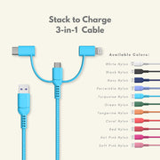 Navy Swirl Phone Charger