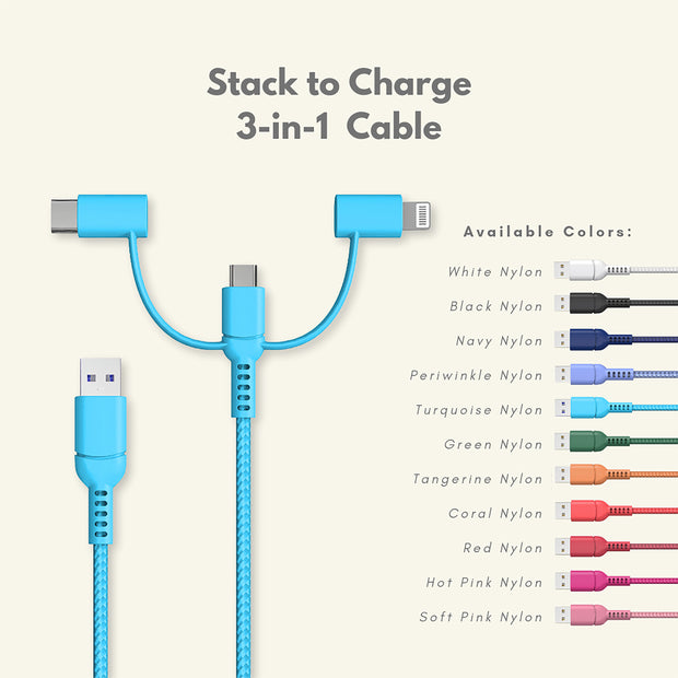 Navy Swirl Phone Charger