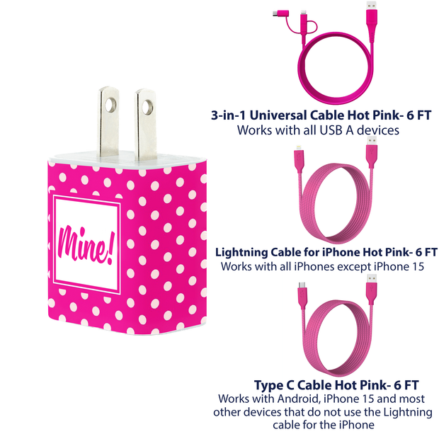 Tiny Dot Mine Phone Charger Gift Set