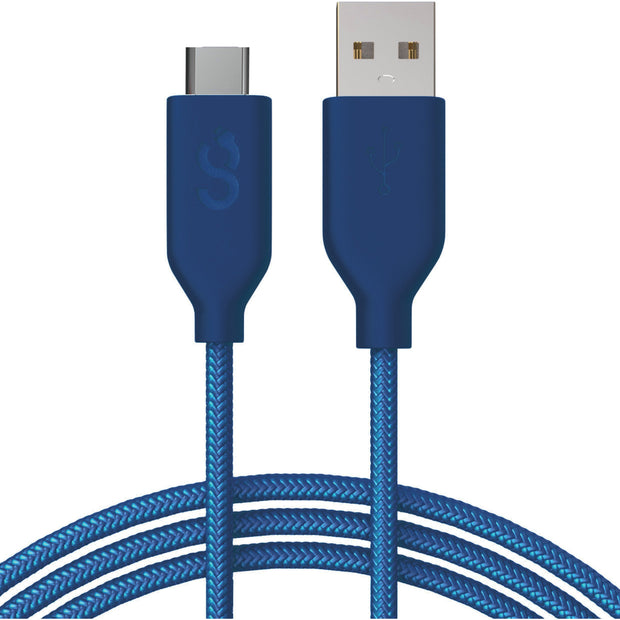Type C Cable Navy Blue 6 FT - Classy Chargers