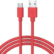 Type C Cable  Red - 6 FT - Classy Chargers