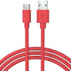 Shop 10 FT Red 3-in-1 USB Cable Online| Classy Chargers