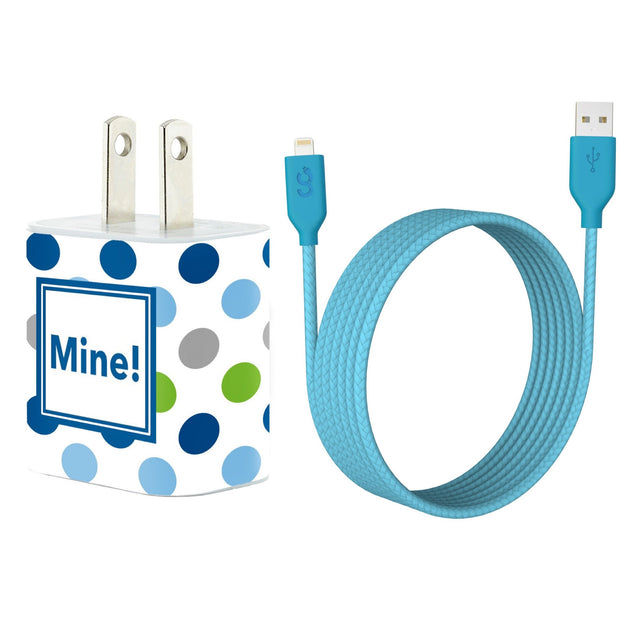 Blue Dot Mine Phone Charger Gift Set
