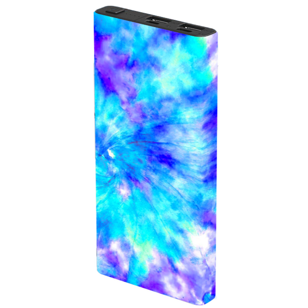 Blue Tie Dye Power Bank - Classy Chargers
