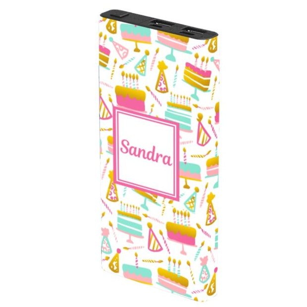 Monogram Celebration Time Power Bank - Classy Chargers