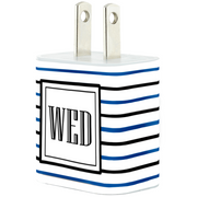 Monogram Pinstripe Phone Charger - Classy Chargers