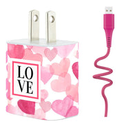 Watercolor Hearts Gift Set - Classy Chargers