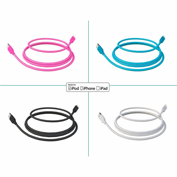 Apple MFI Lightning Cable Color Options - Classy Chargers