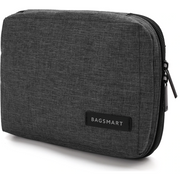 Heather Black Travel Tech Bag - Classy Chargers