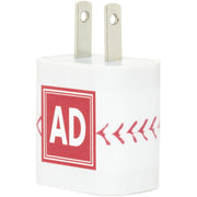 Monogram Baseball Phone Charger - Classy Chargers