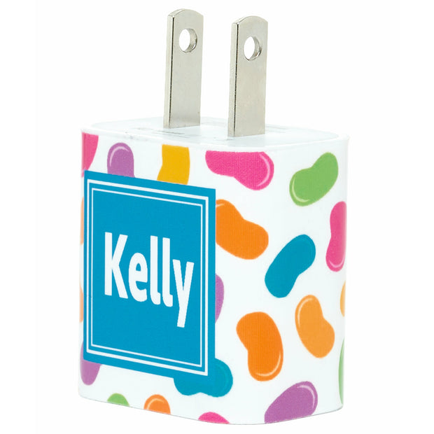Monogram Jelly Bean Phone Charger - Classy Chargers