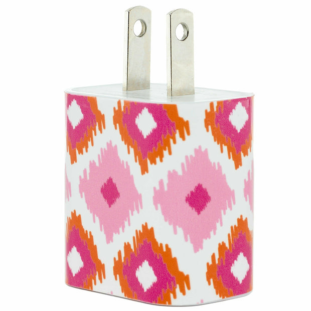 Orange Pink iKat Phone Charger - Classy Chargers