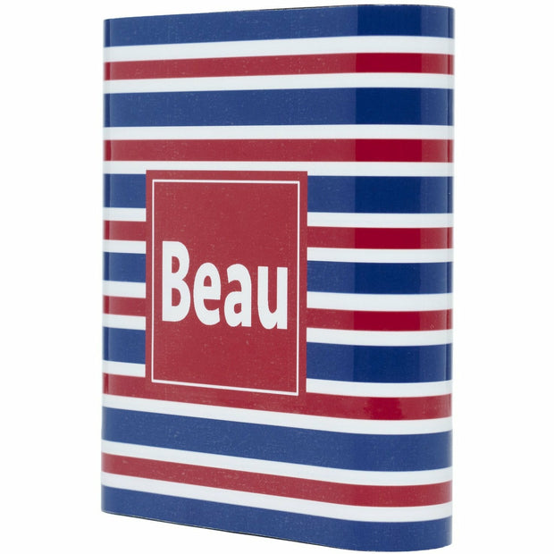 Red Navy Blue Stripe Power Bank - Classy Chargers