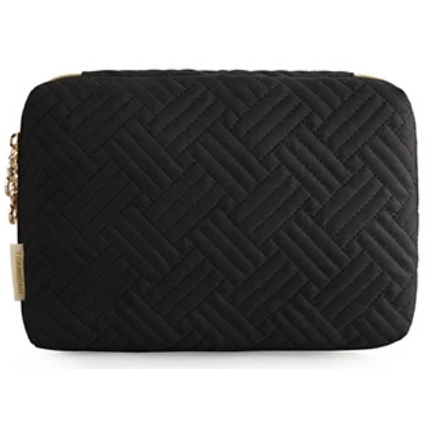 Travel Tech Bag -  Black Quilted