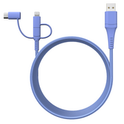 Stack-to-Charge 3-in-1 USB Cable - Periwinkle