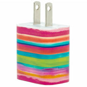 Colorful Spring Stripe Phone Charger - Classy Chargers