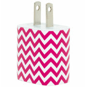 Hot Pink Chevron Phone Charger - Classy Chargers