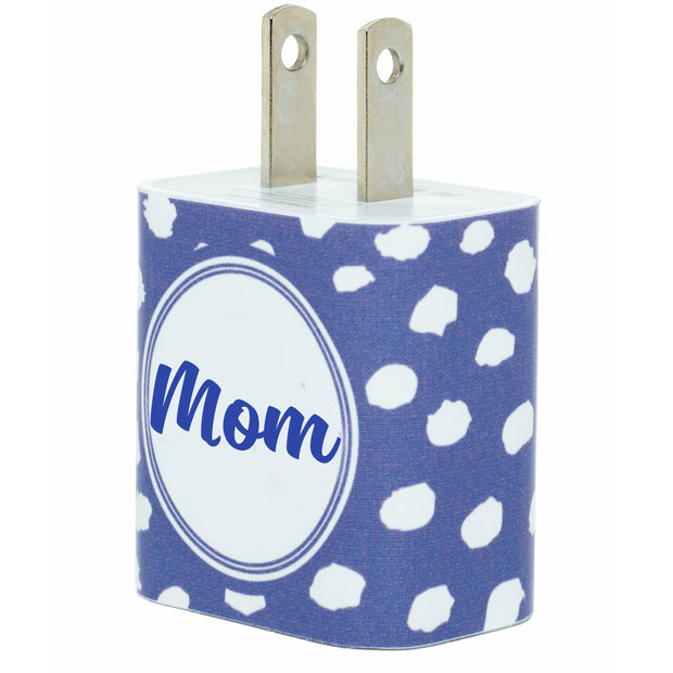 Mom Very Peri Clouds Phone Charger - Classy Chargers