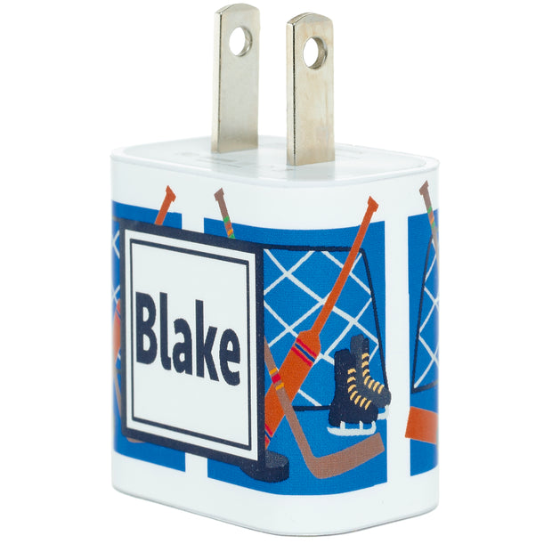 Monogram Hockey Phone Charger - Classy Chargers