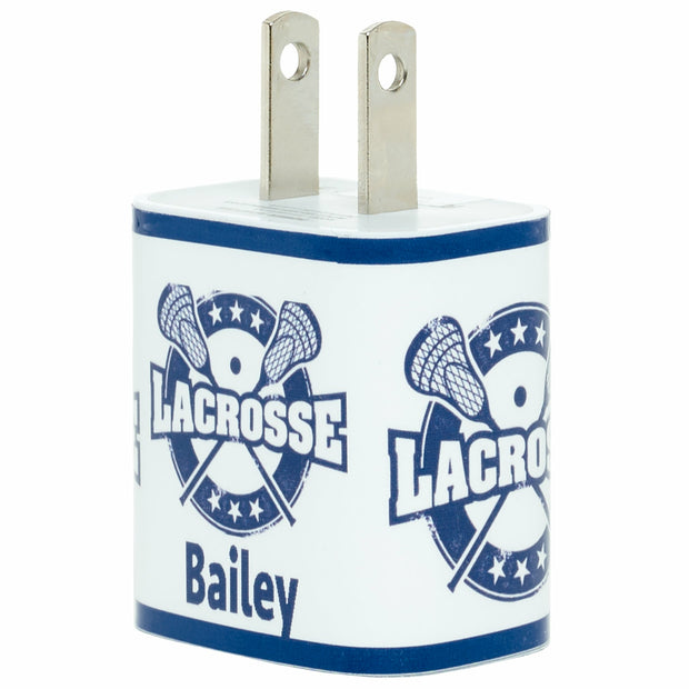 Monogram Lacrosse Phone Charger - Classy Chargers