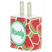 Monogram Watermelon Phone Charger - Classy Chargers