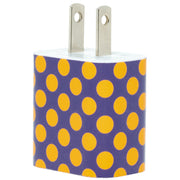 Purple Gold Dot Phone Charger - Classy Chargers