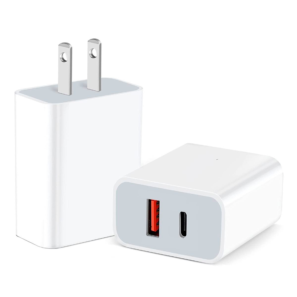 Dual USB A & USB C Quick Charge 20W Wall Charger